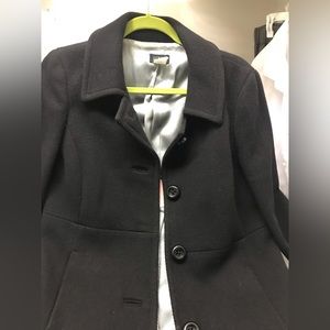 Women’s J. Crew Black Peacoat Size 8